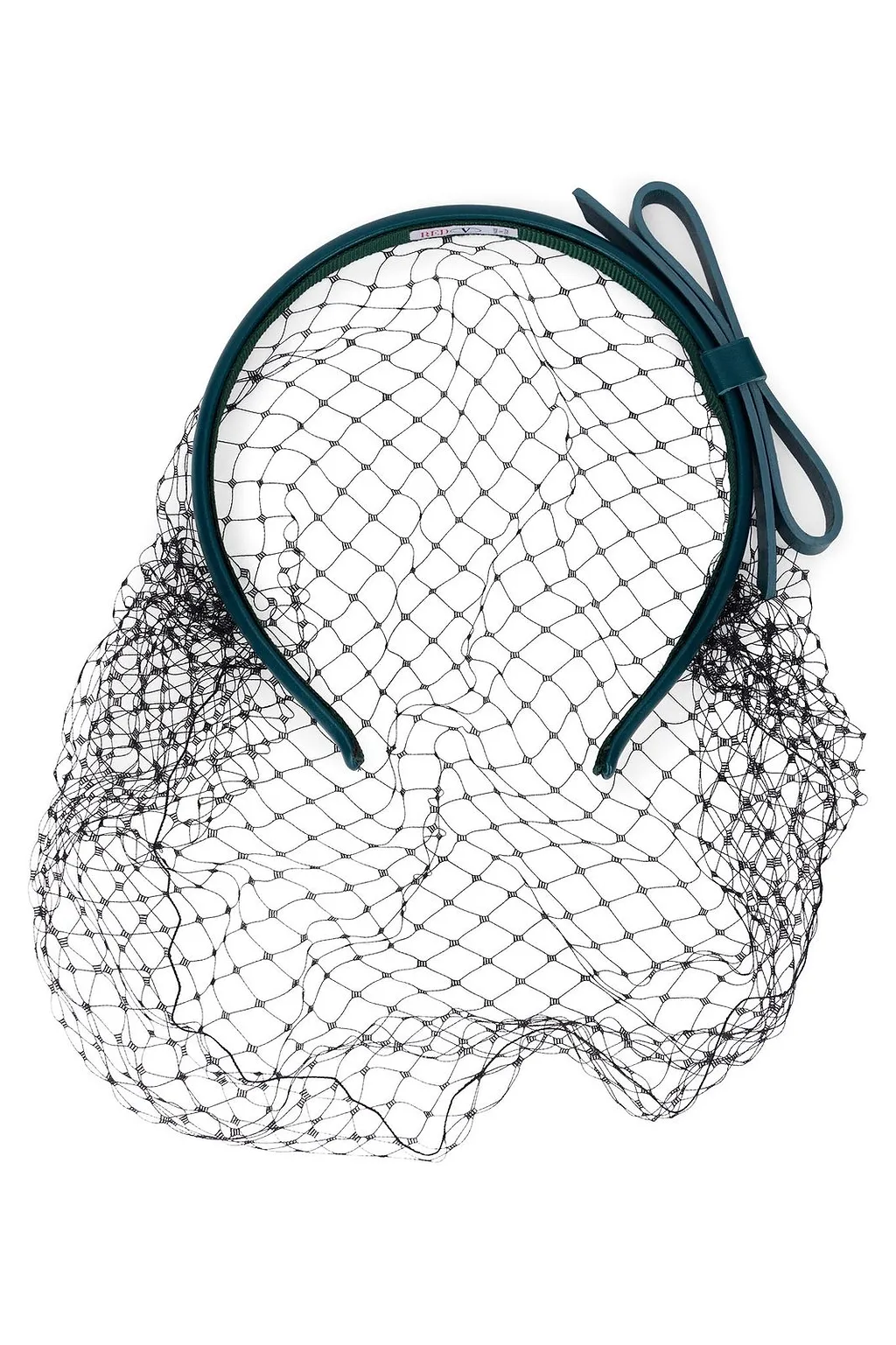 Redvalentino Meshed Bow Embellished Headband