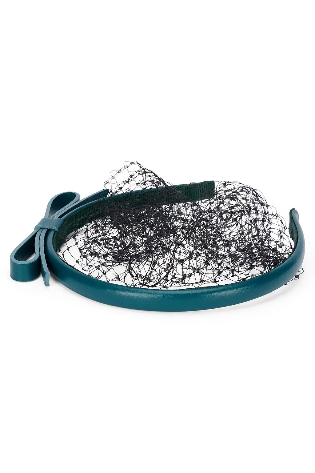 Redvalentino Meshed Bow Embellished Headband
