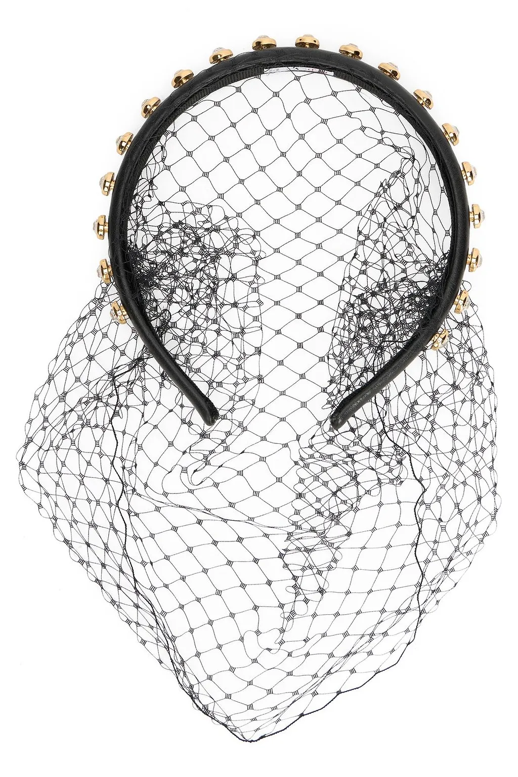 Redvalentino Meshed Embellished Headband
