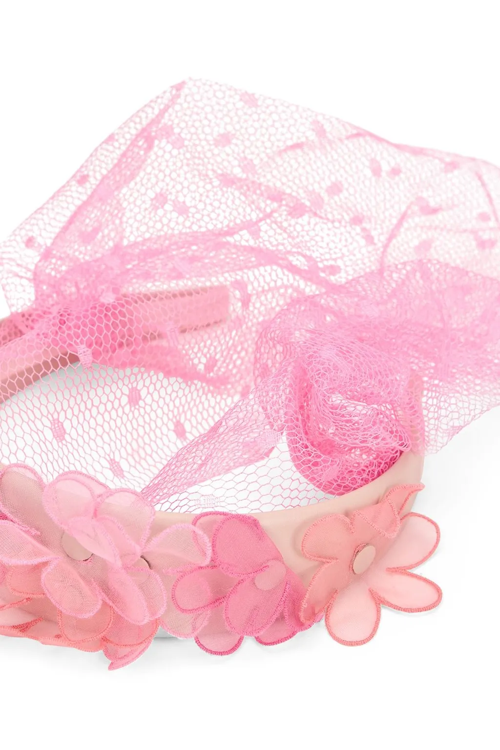 Redvalentino Meshed Floral-Detailed Headband