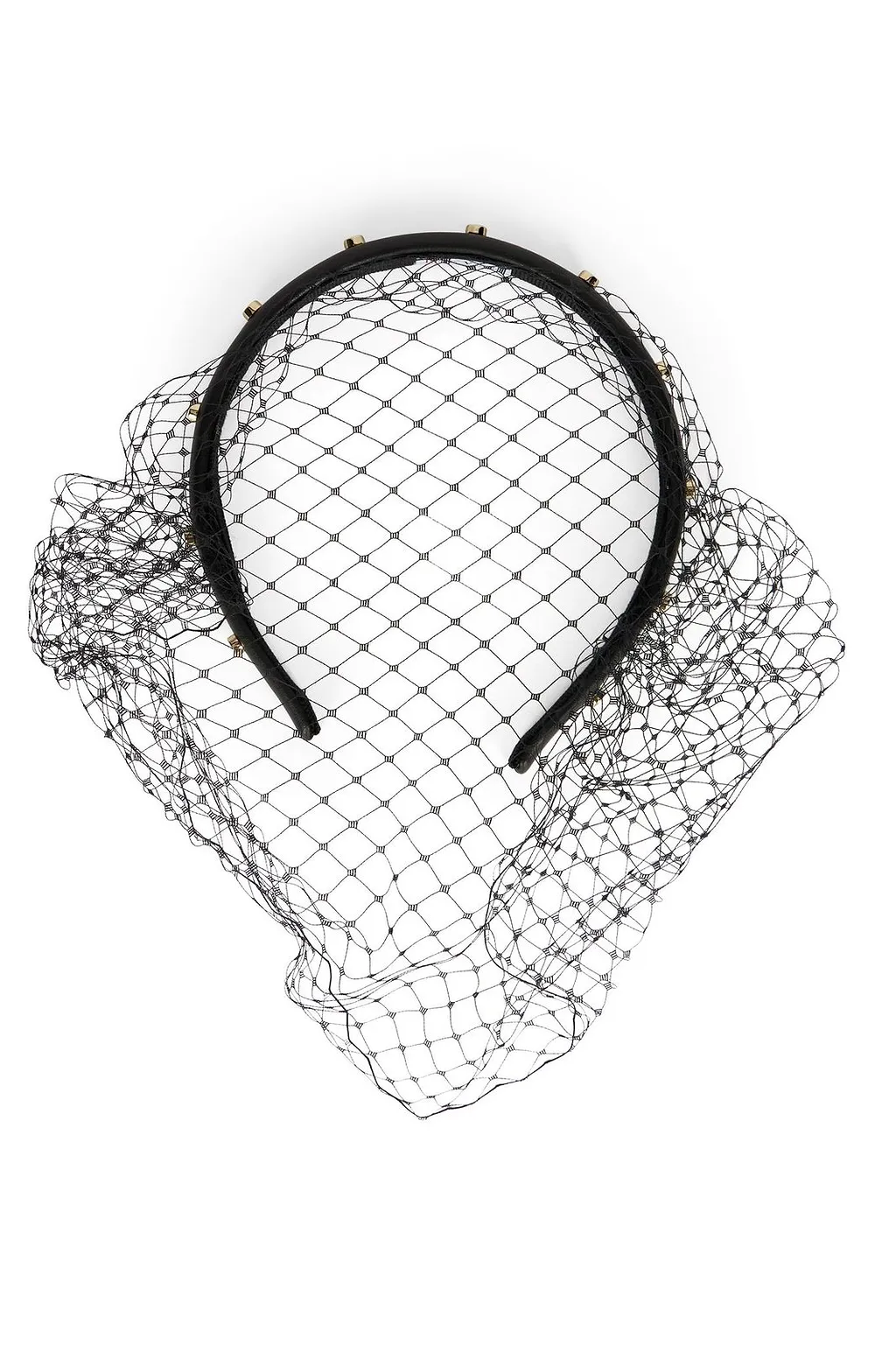 Redvalentino Meshed Embellished Headband