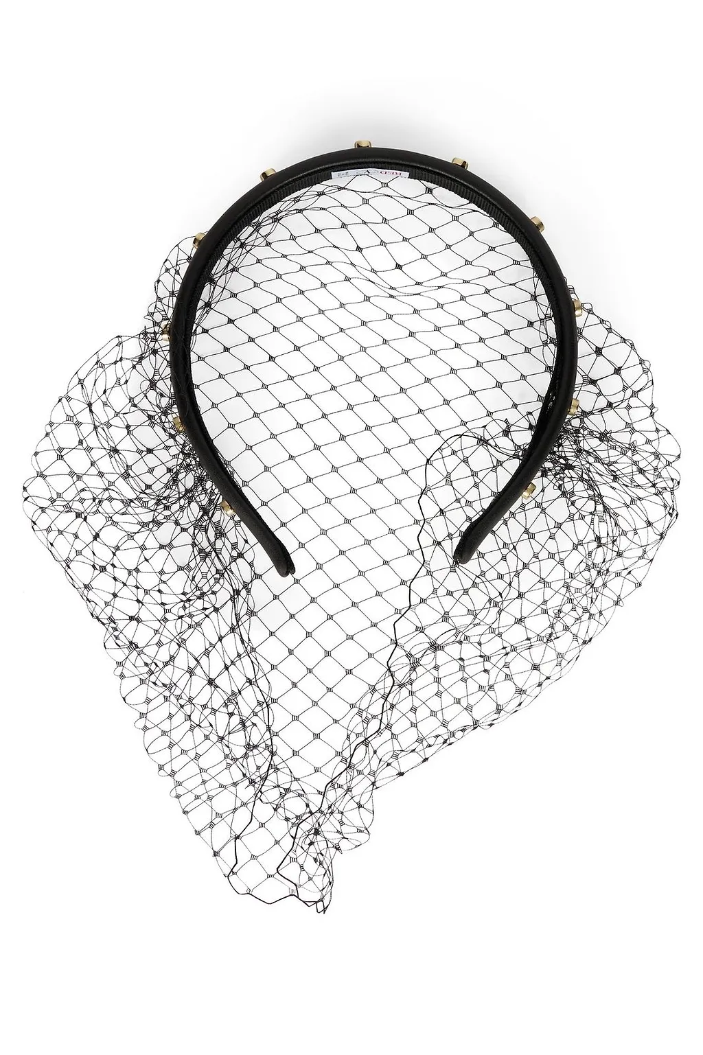 Redvalentino Meshed Embellished Headband