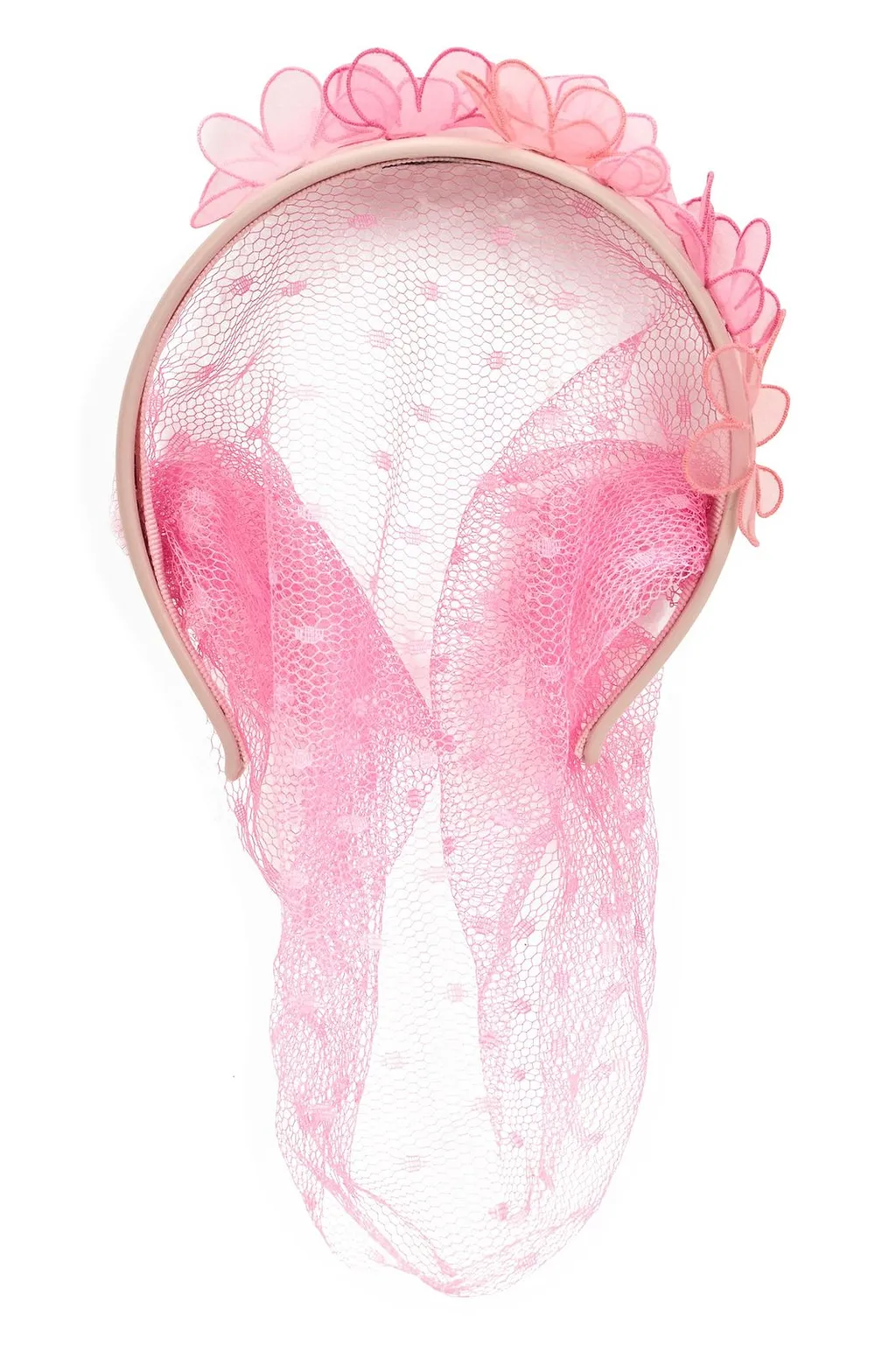 Redvalentino Meshed Floral-Detailed Headband
