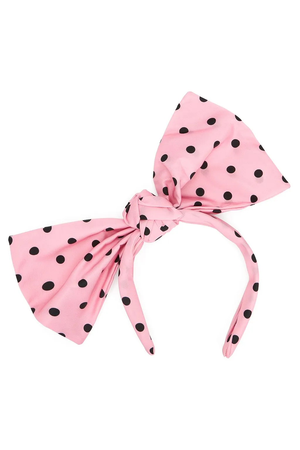 Redvalentino Polka Dot Bow-Embellished Headband
