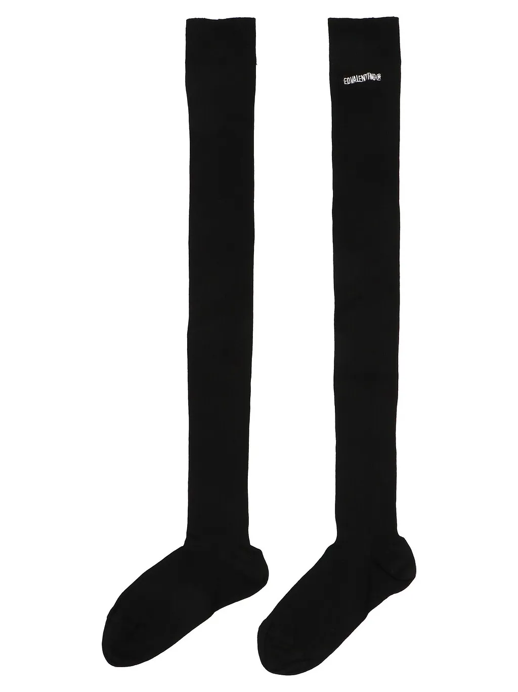 Redvalentino Ribbed Knit Knee Socks