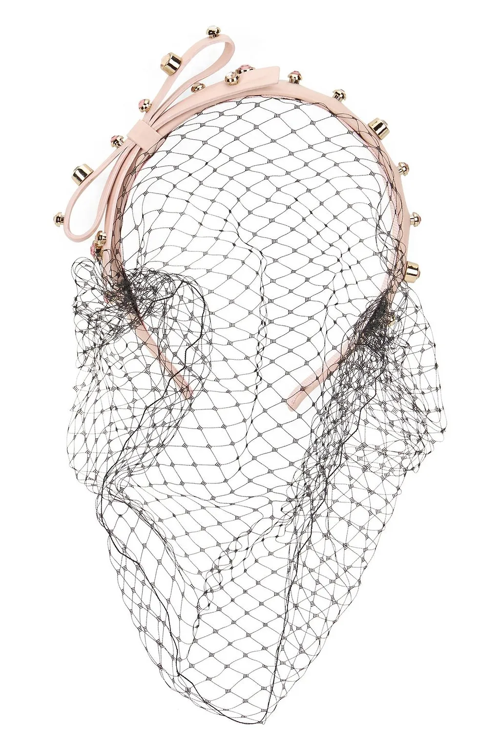 Redvalentino Stud-Embellished Bow-Detailed Headband