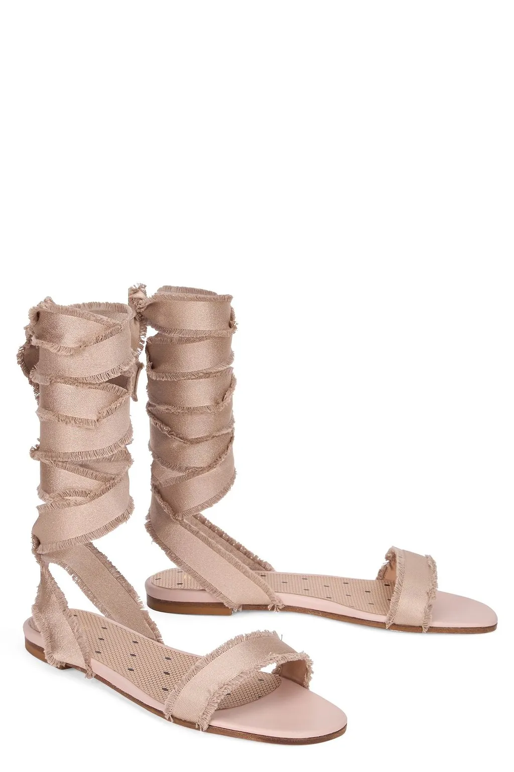 Redvalentino Tie-Fastened Ankle Strap Sandals