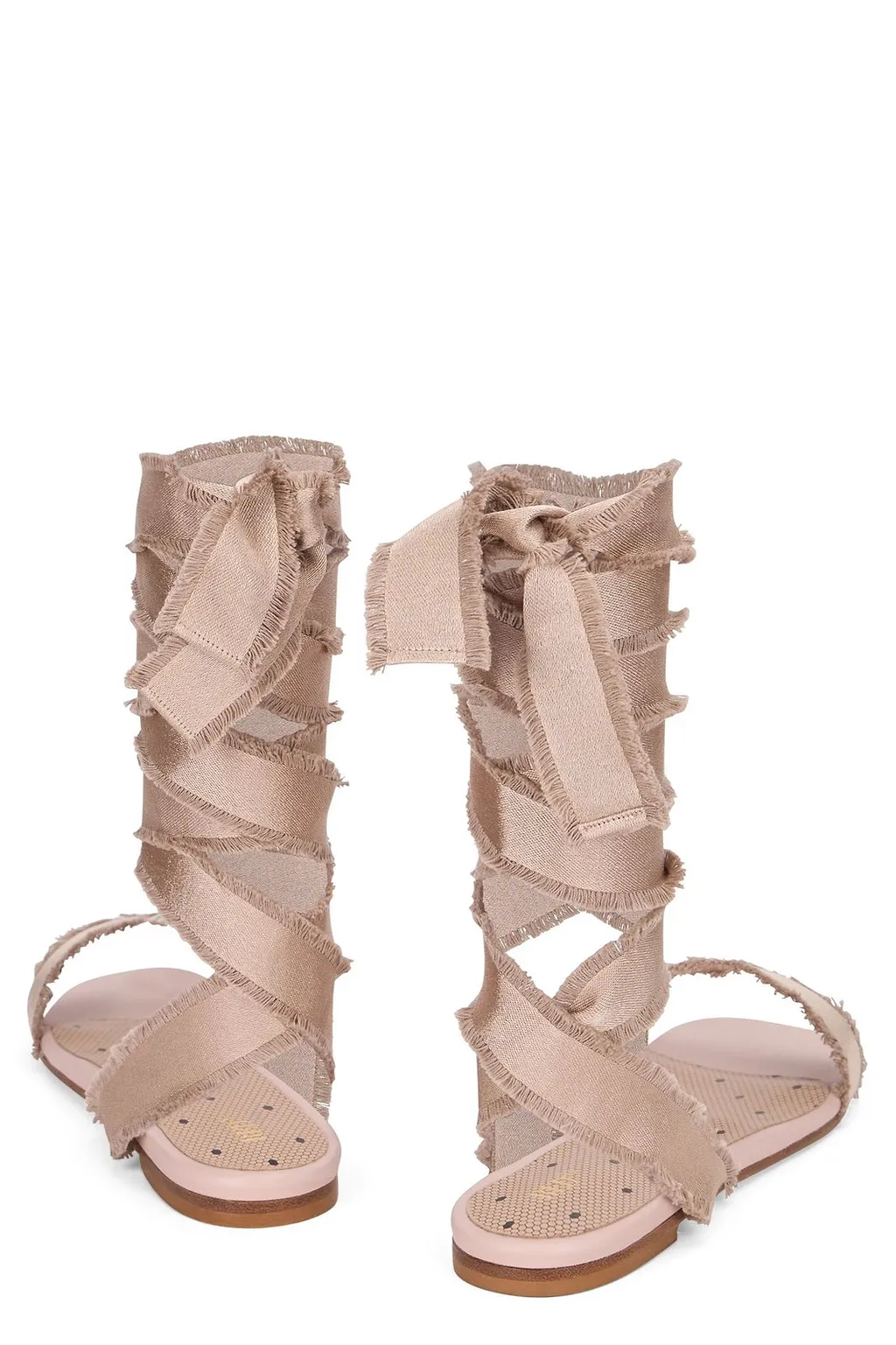 Redvalentino Tie-Fastened Ankle Strap Sandals