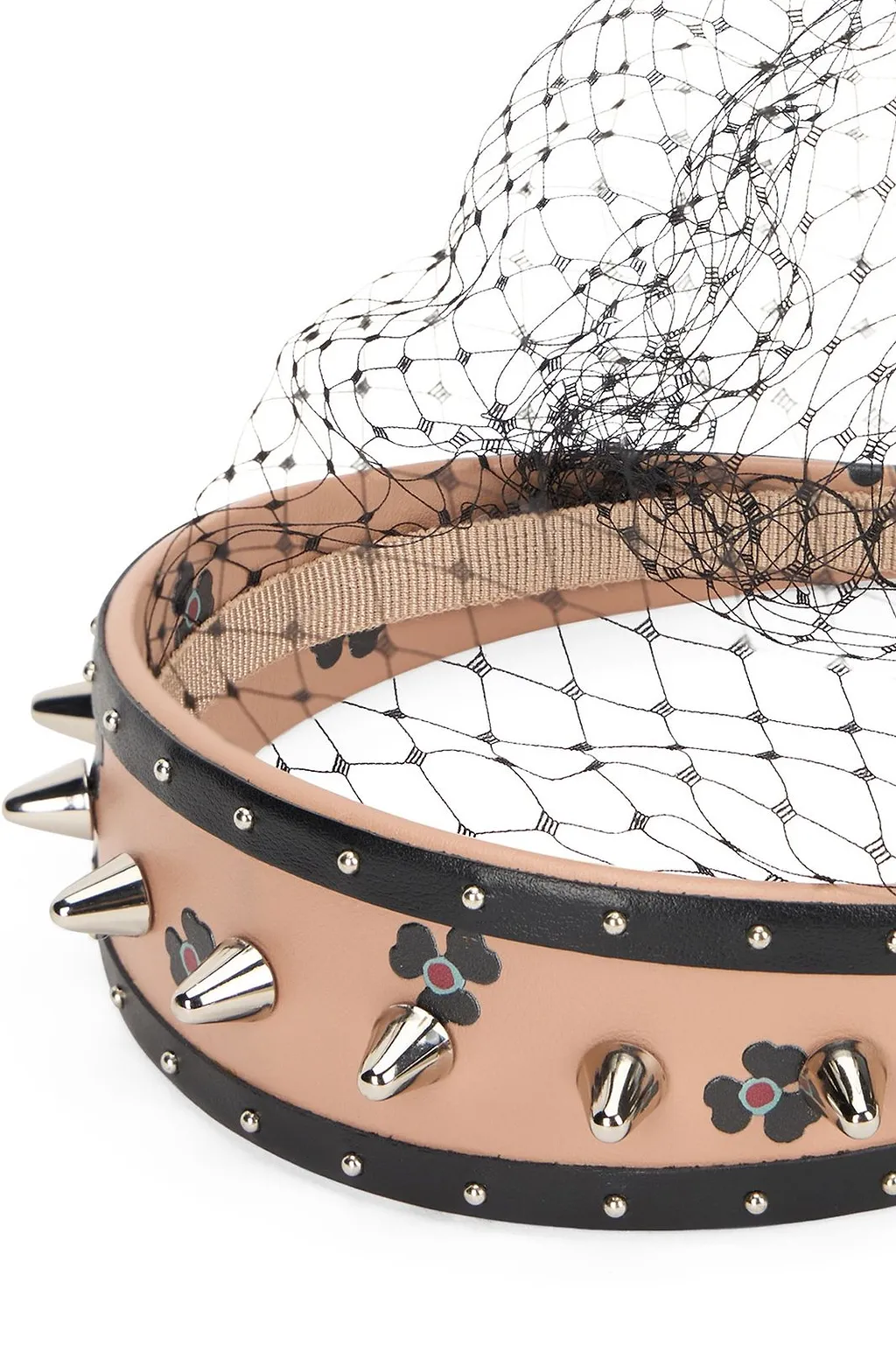 Redvalentino Stud Embellished Net-Detail Hairband