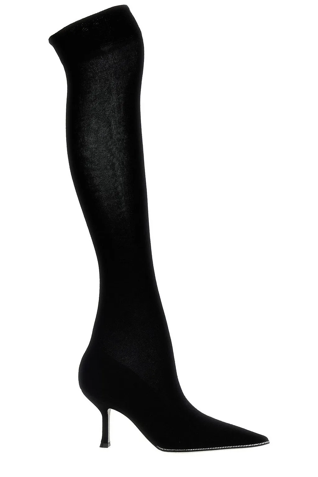 René Caovilla Embellished Knitted Boots