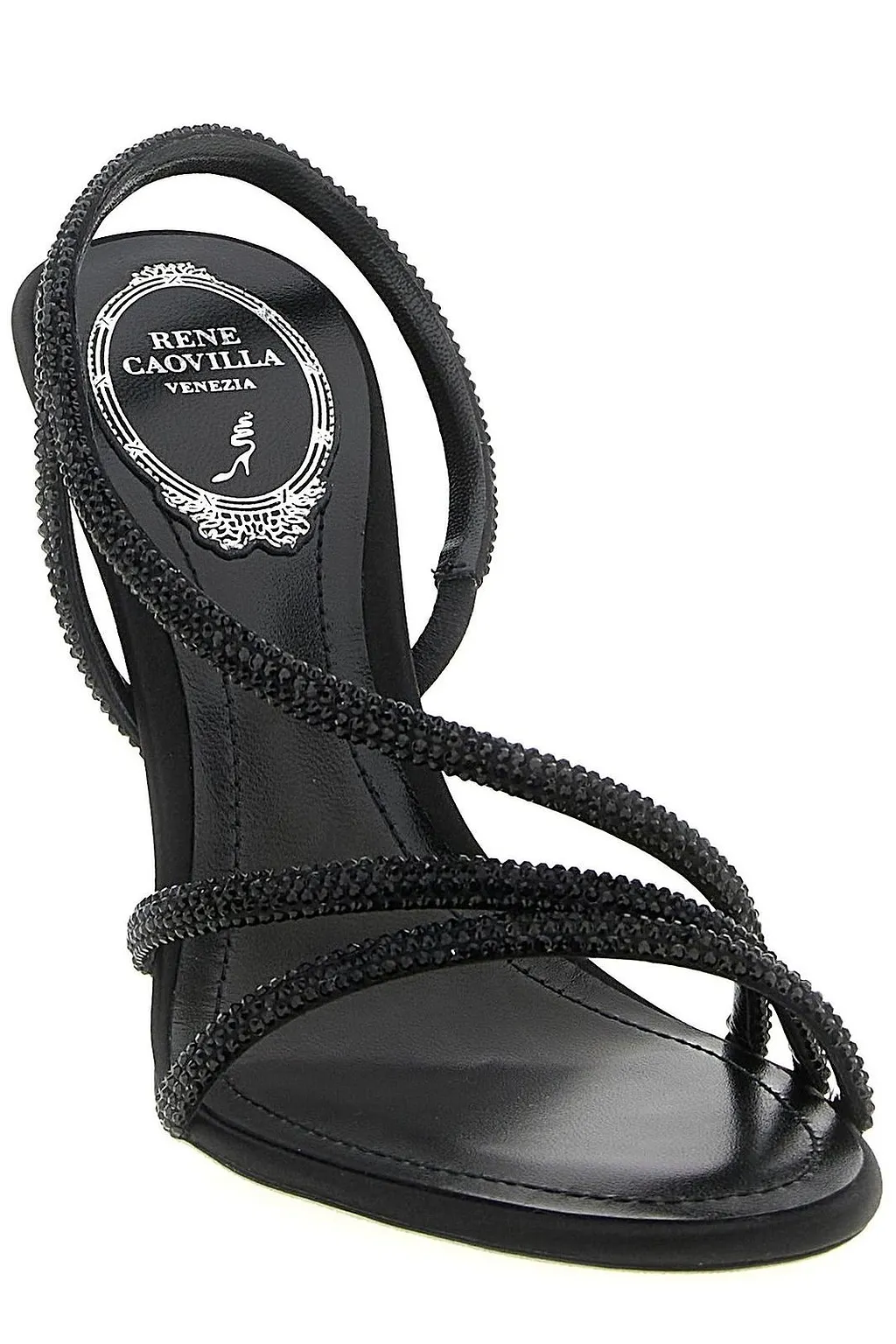 René Caovilla Embellished Heeled Sandals