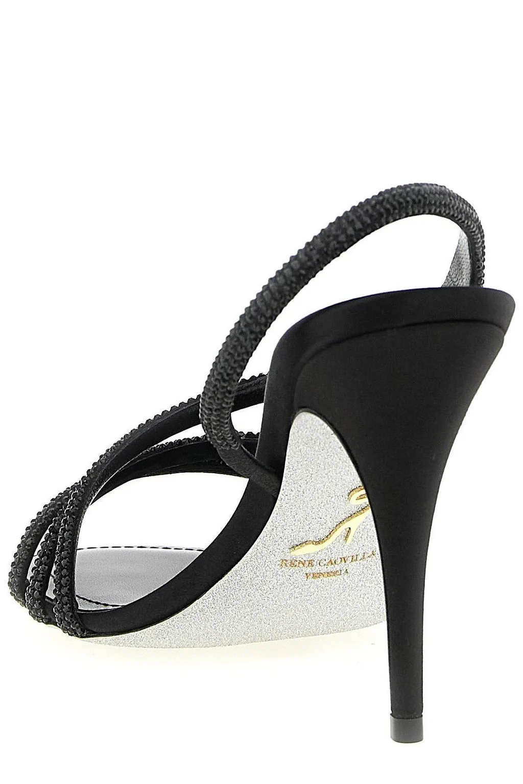 René Caovilla Embellished Heeled Sandals