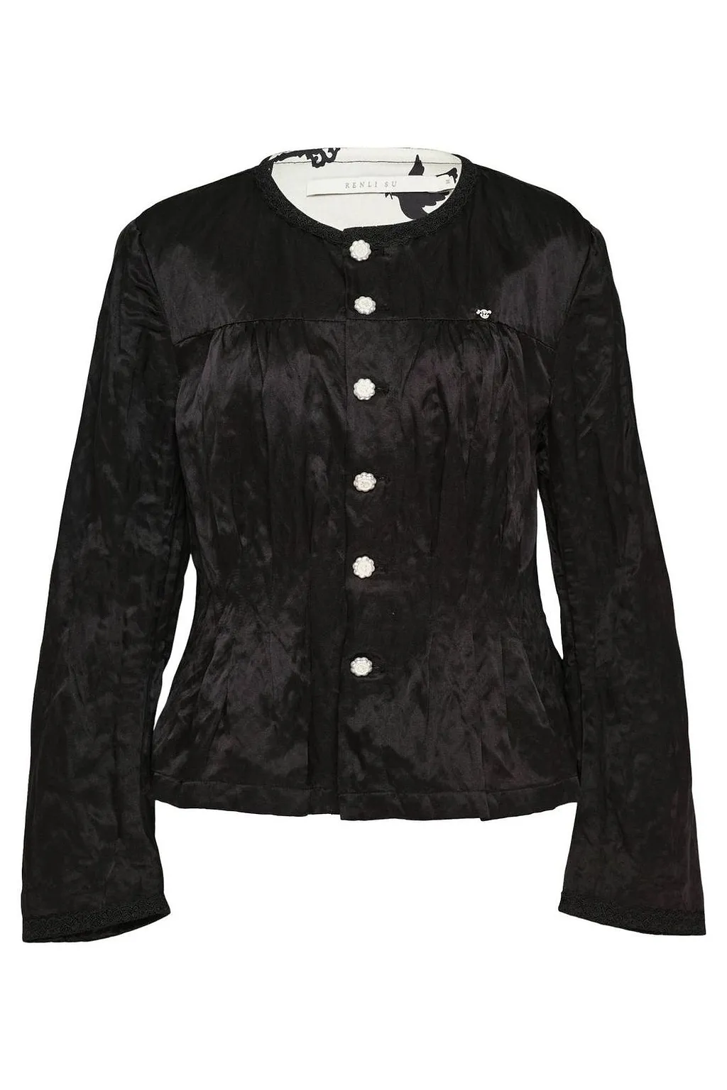Renli Su Button-Up Crewneck Jacket