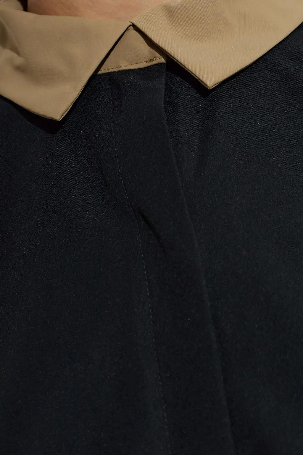 Rethinkit Studios Contrast Collar Drawstring Top