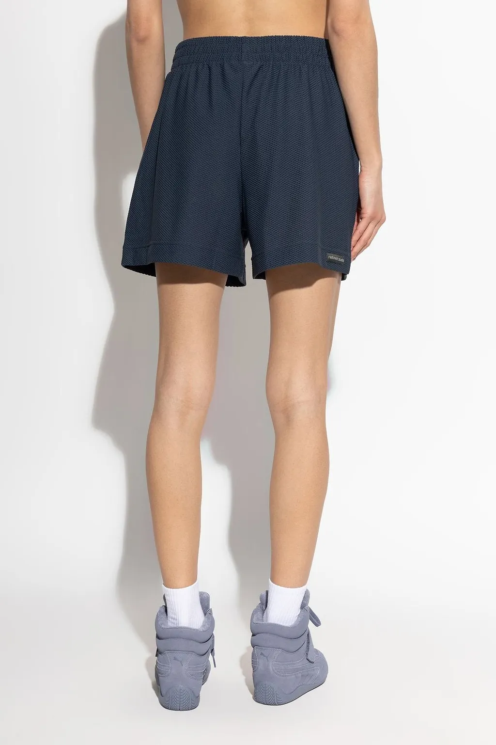 Rethinkit Studios Embroidered Logo Mesh Shorts