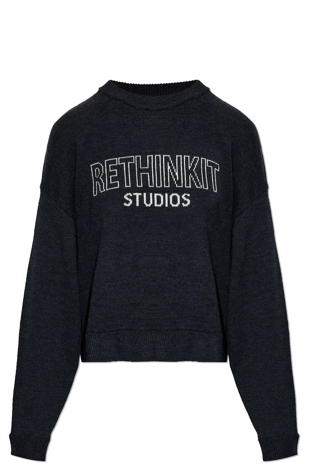 Rethinkit Studios Logo Crew Neck Knitted Sweater
