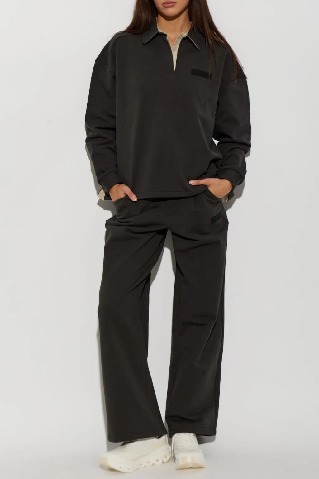 Rethinkit Studios Oversized Half-Zip Sweatshirt