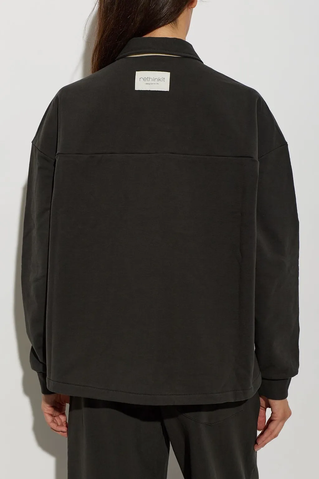 Rethinkit Studios Oversized Half-Zip Sweatshirt