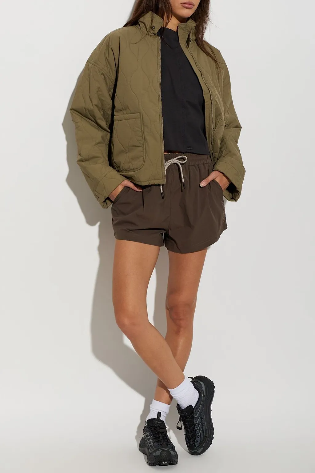 Rethinkit Studios Quilted Stand Collar Jacket