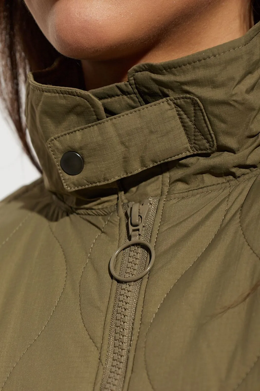 Rethinkit Studios Quilted Stand Collar Jacket