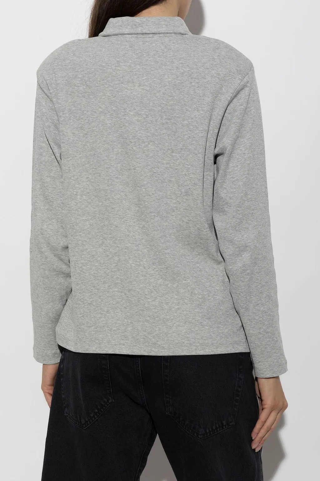 Rethinkit Studios Shoulder Pad Long Sleeve Polo Top
