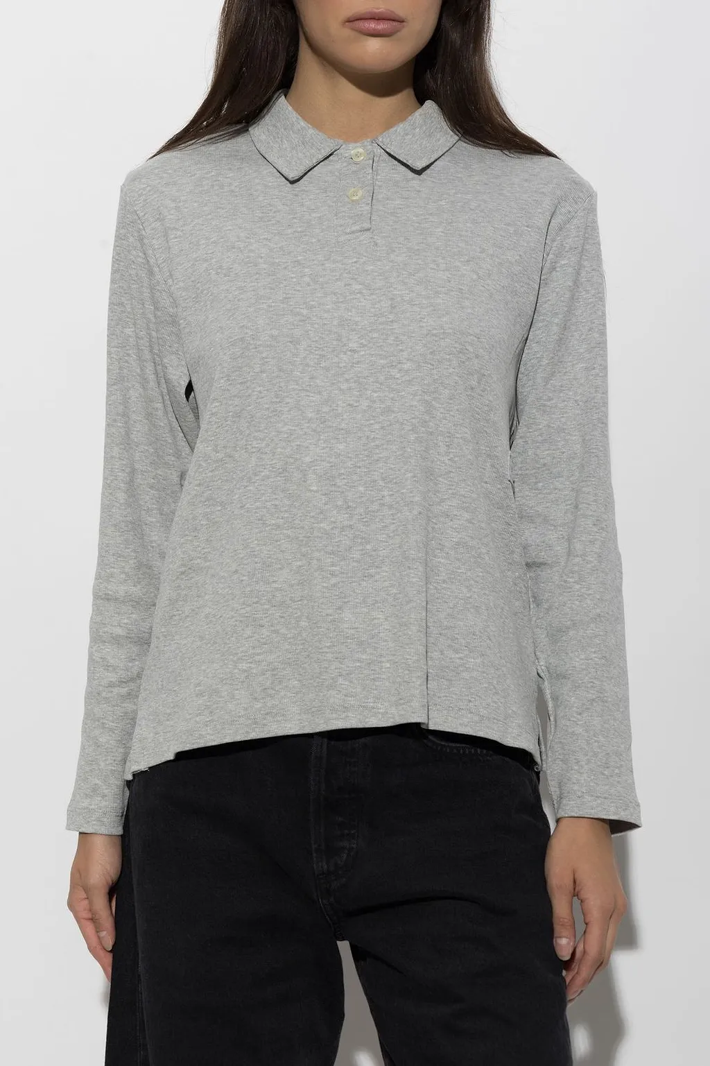 Rethinkit Studios Shoulder Pad Long Sleeve Polo Top