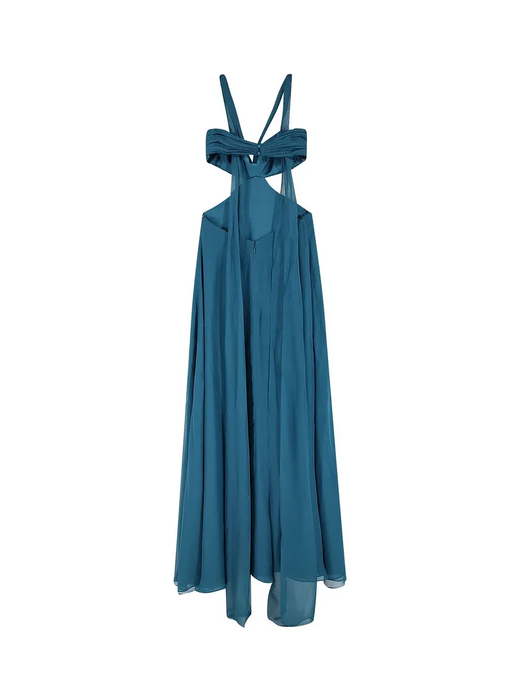 Retrofete Cut-Out Draped Maxi Dress