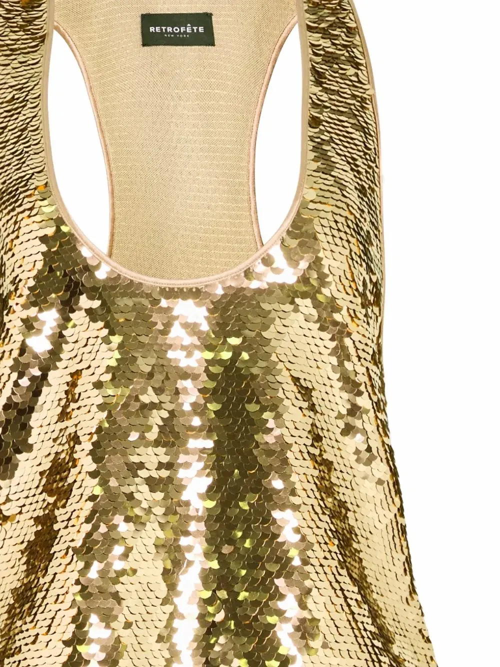 Retrofete Sequin Racerback Tank Top