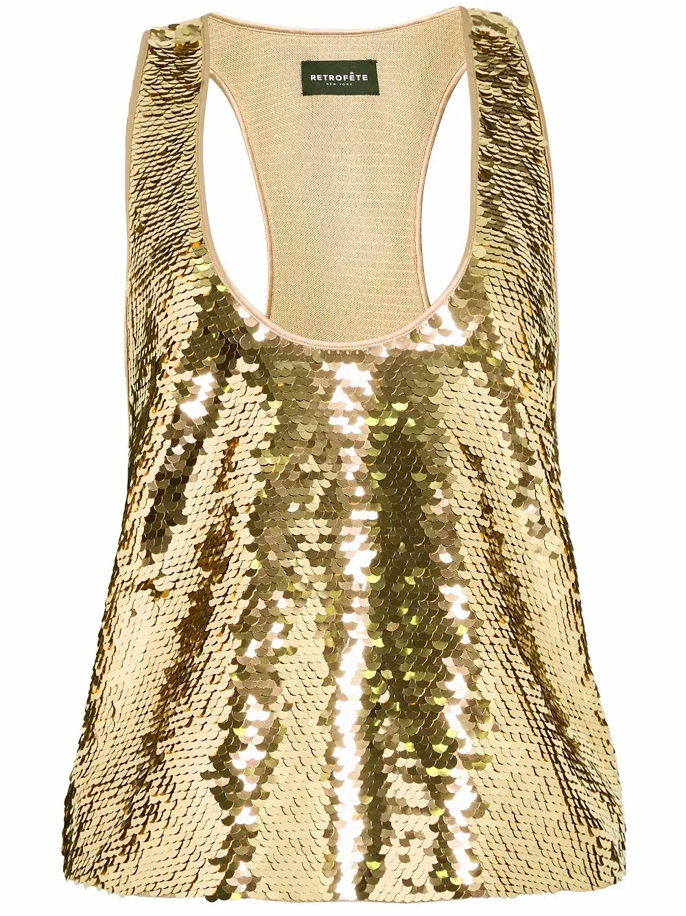 Retrofete Sequin Racerback Tank Top