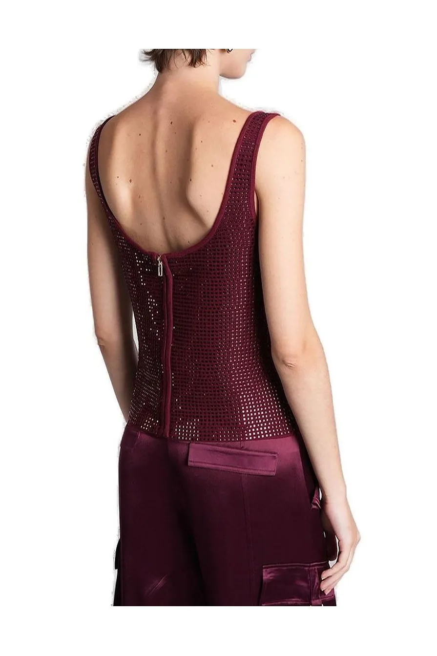 Retrofete Sleeveless Embellished Top