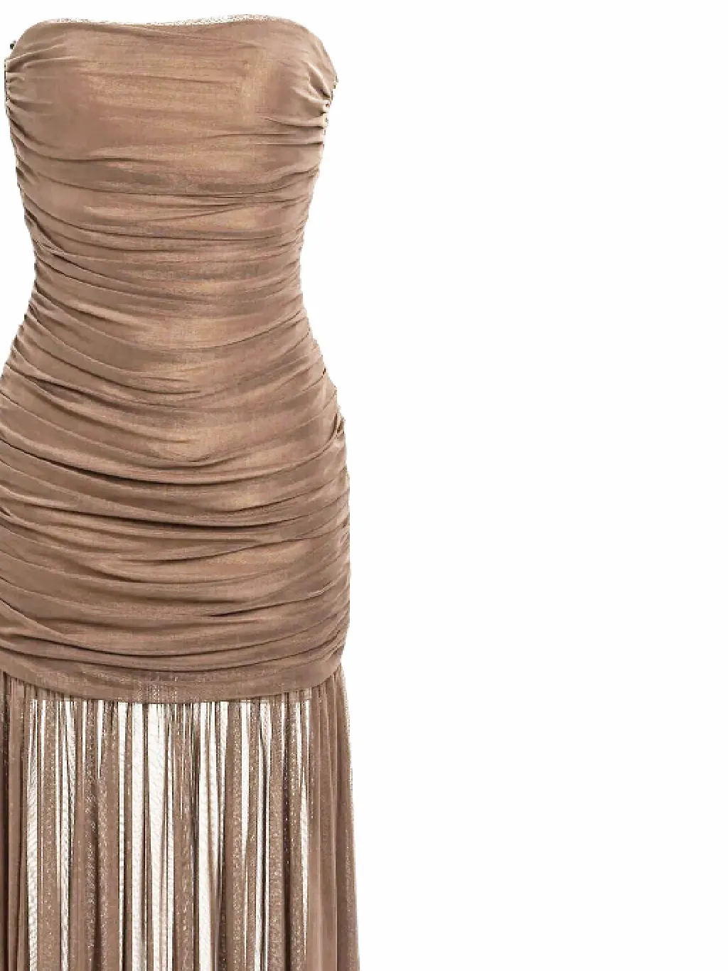 Retrofete Strapless Ruched Dress