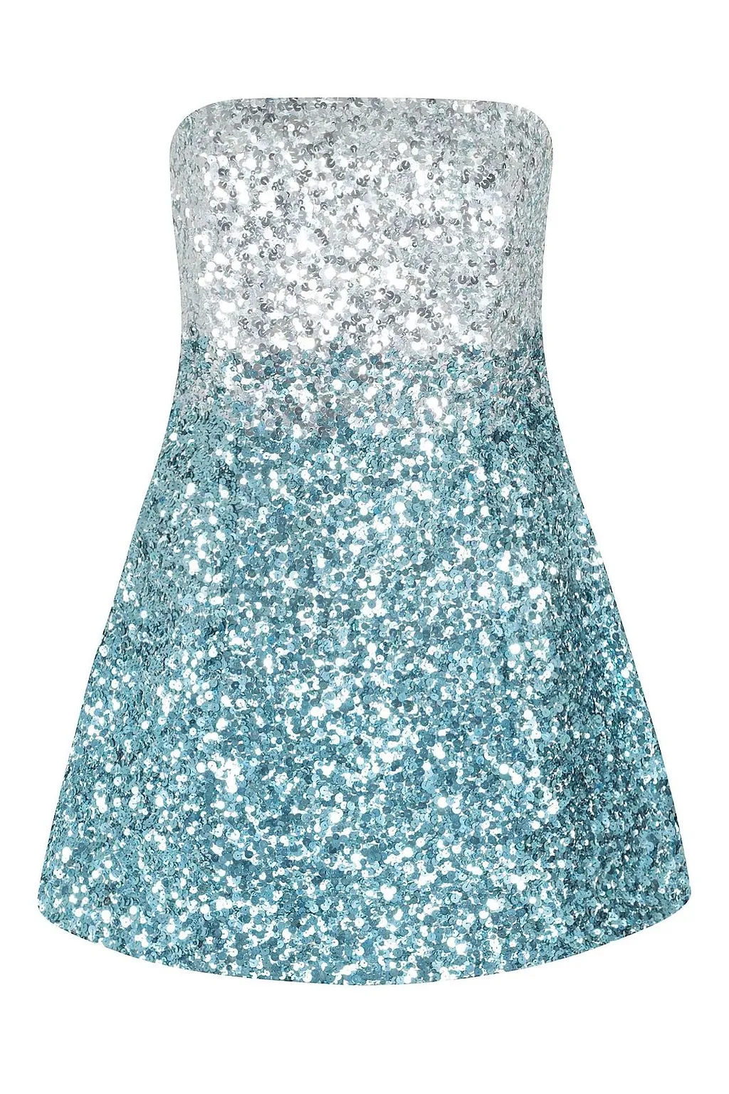 Retrofete Tancy Strapless Sequin Mini Dress