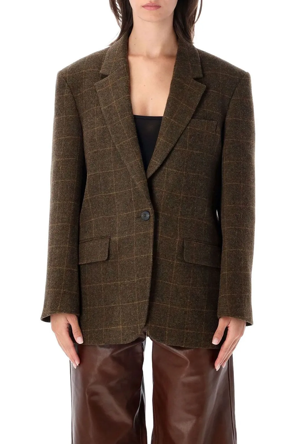 RÓHe Oversized Check Blazer