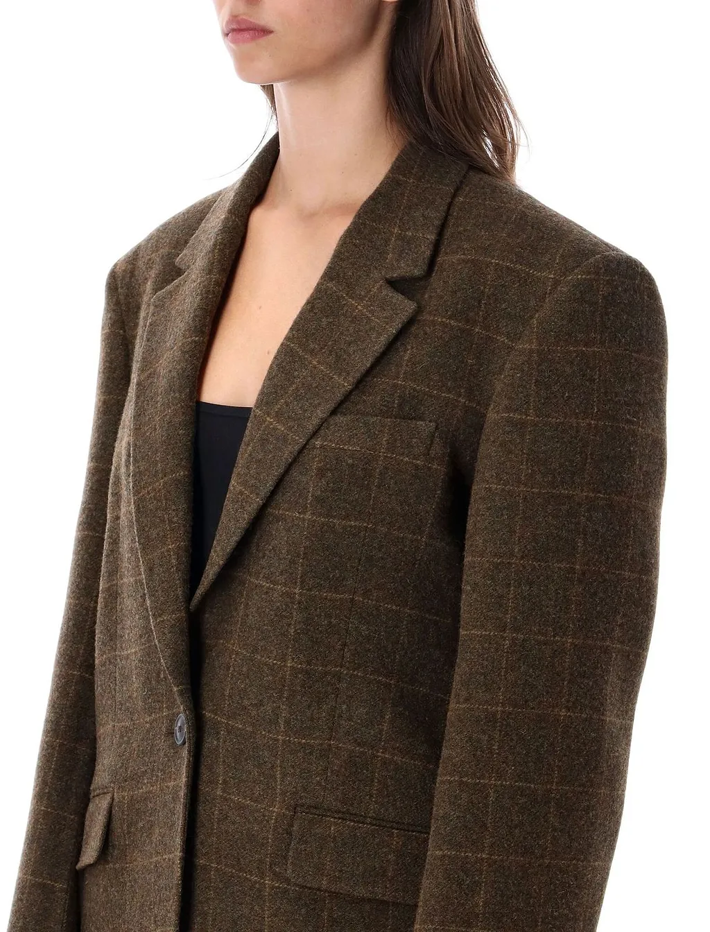 RÓHe Oversized Check Blazer