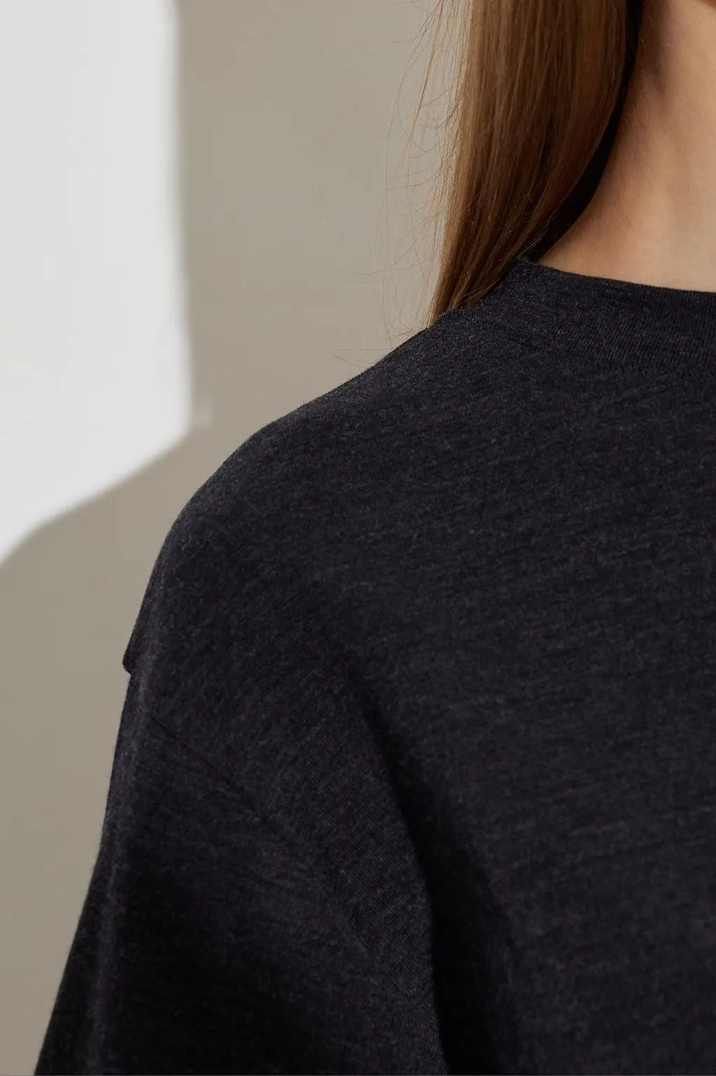 RÓHe Oversized Wool T-Shirt
