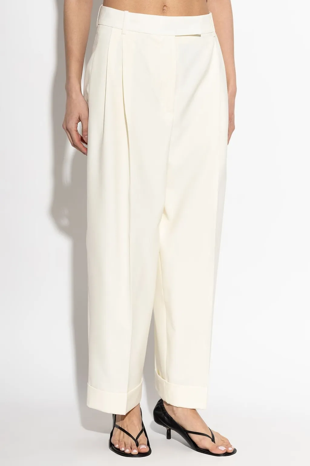 RÓHe Pleated Cuffed Pants