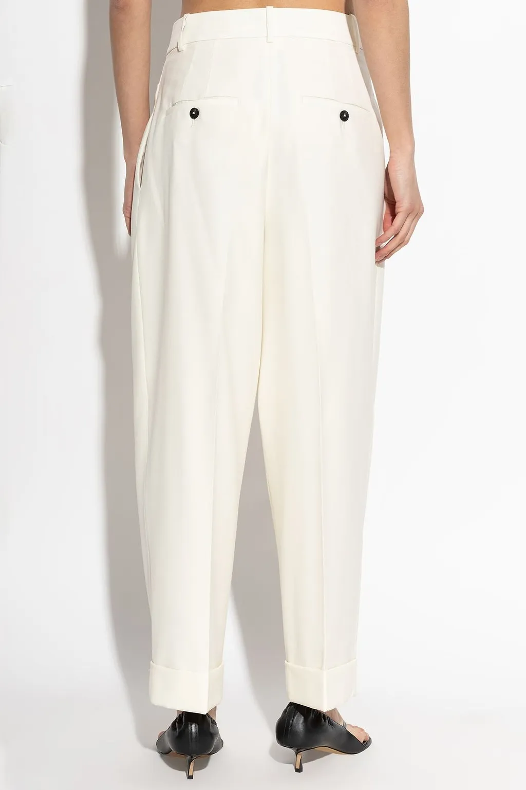 RÓHe Pleated Cuffed Pants