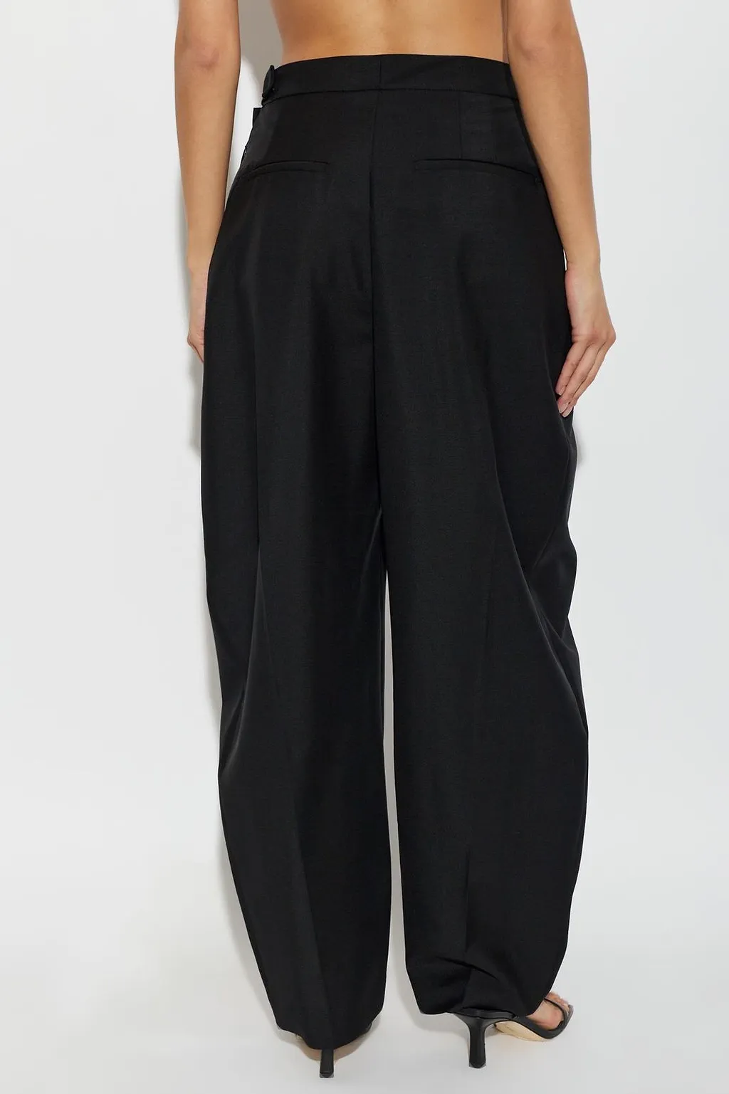 RÓHe Pleated Wide-Leg Pants