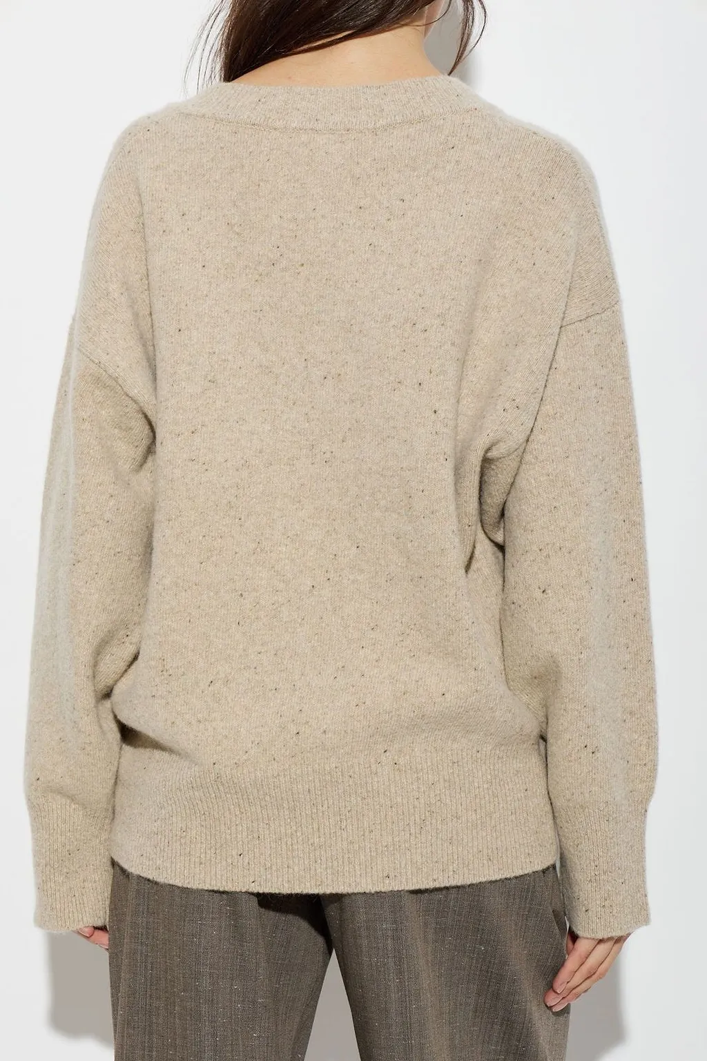 RÓHe Relaxed V-Neck Knitted Sweater