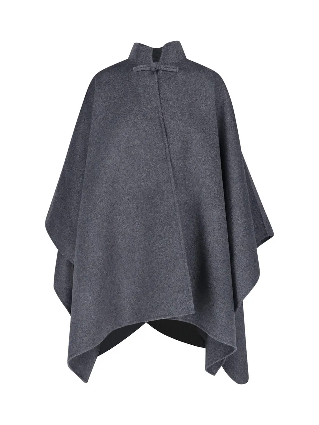 RÓHe Stand-Collar Curved Hem Cape