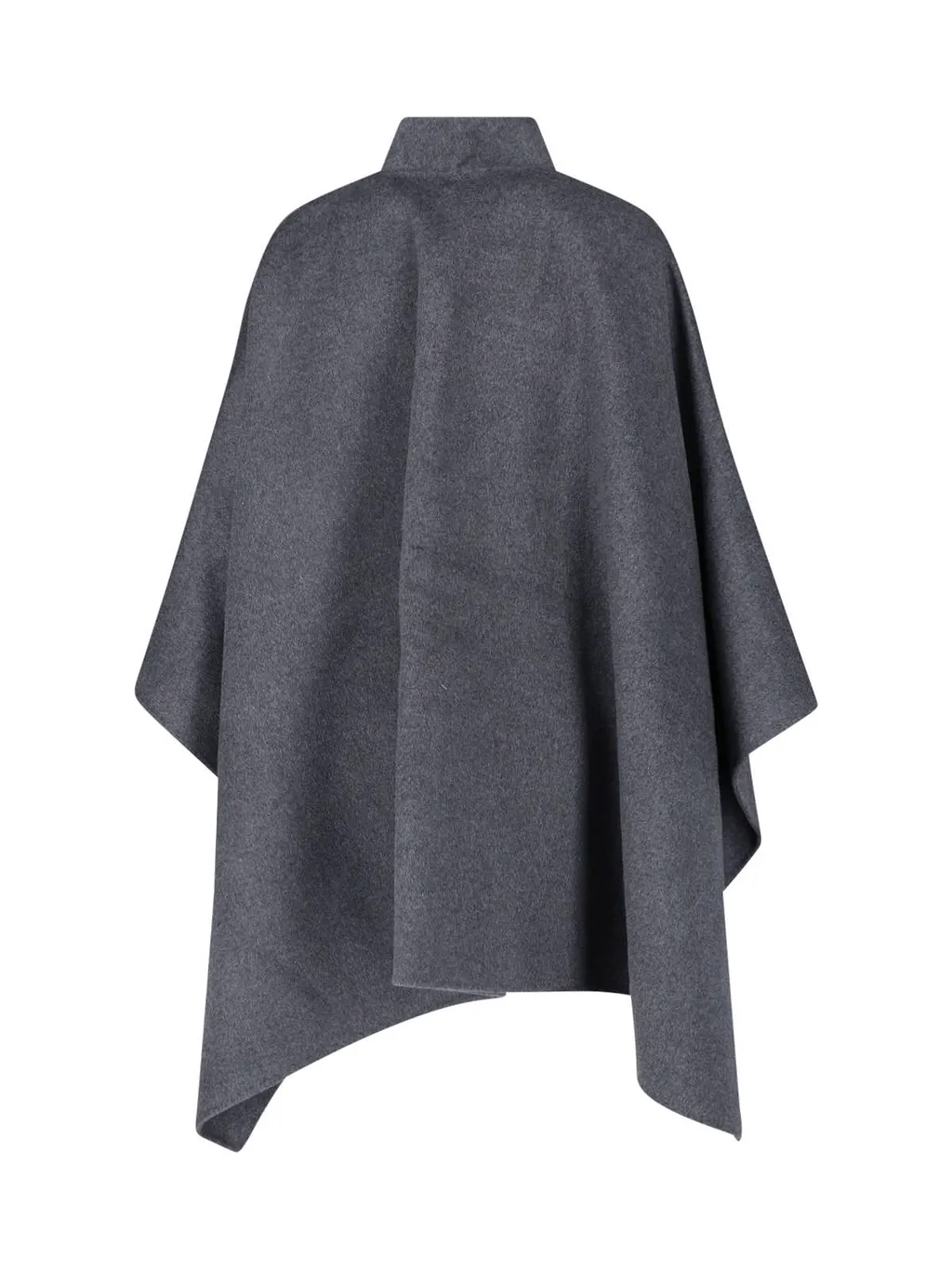 RÓHe Stand-Collar Curved Hem Cape