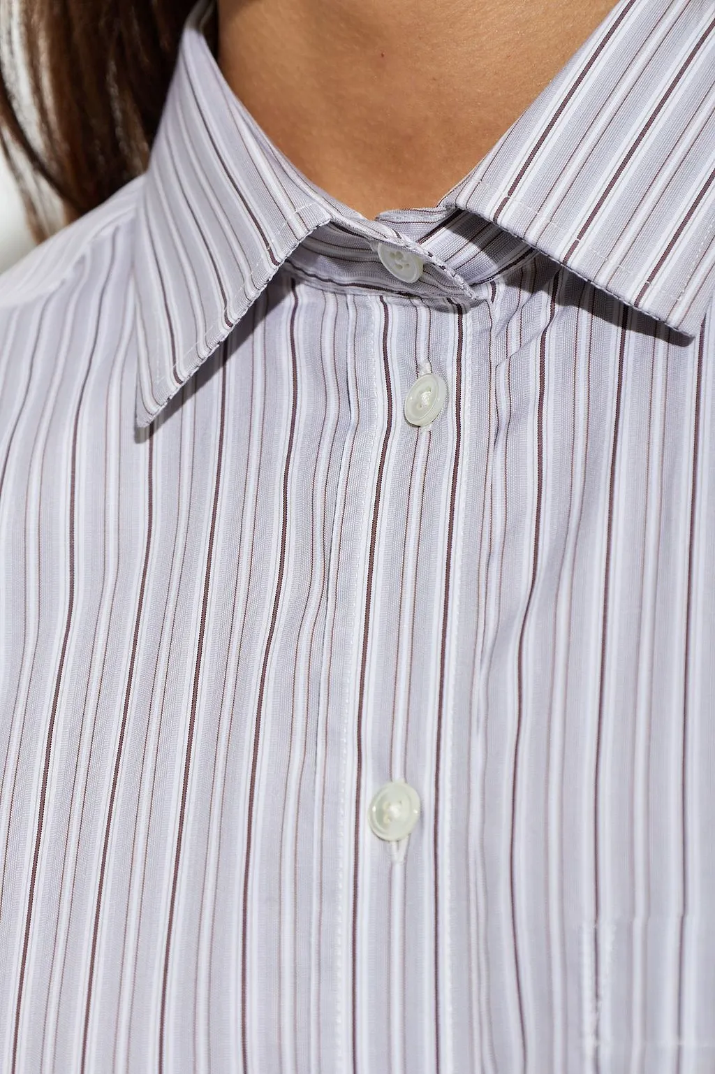 RÓHe Striped Button-Up Shirt