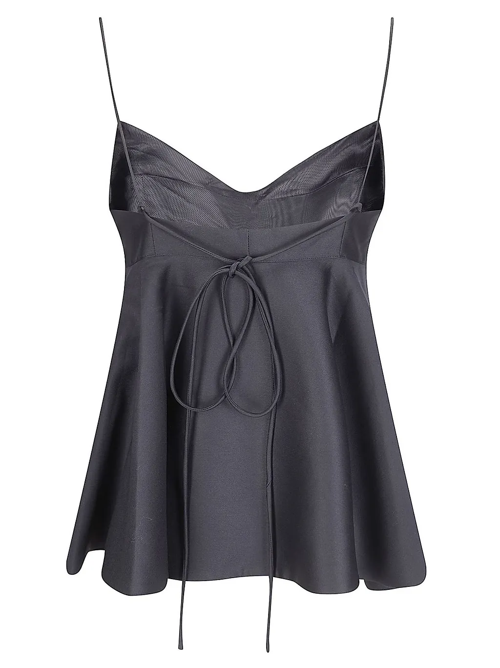 RÓHe Tie-Back Bustier Peplum Top