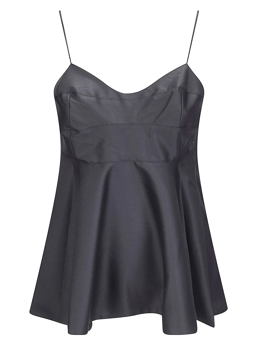 RÓHe Tie-Back Bustier Peplum Top