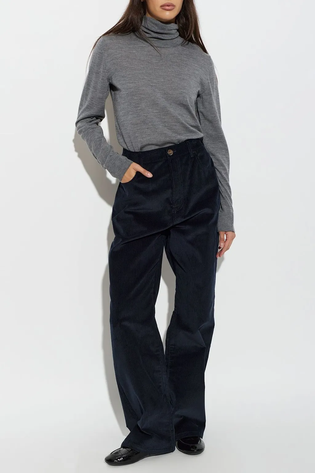 RÓHe Wide-Leg Corduroy Pants