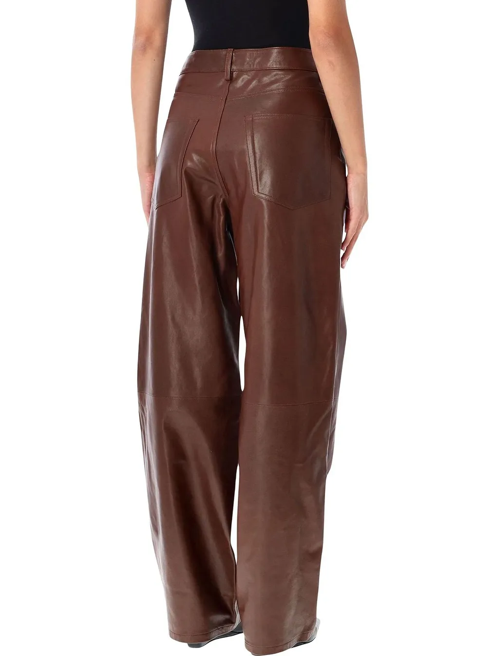 RÓHe Wide-Leg Leather Pants