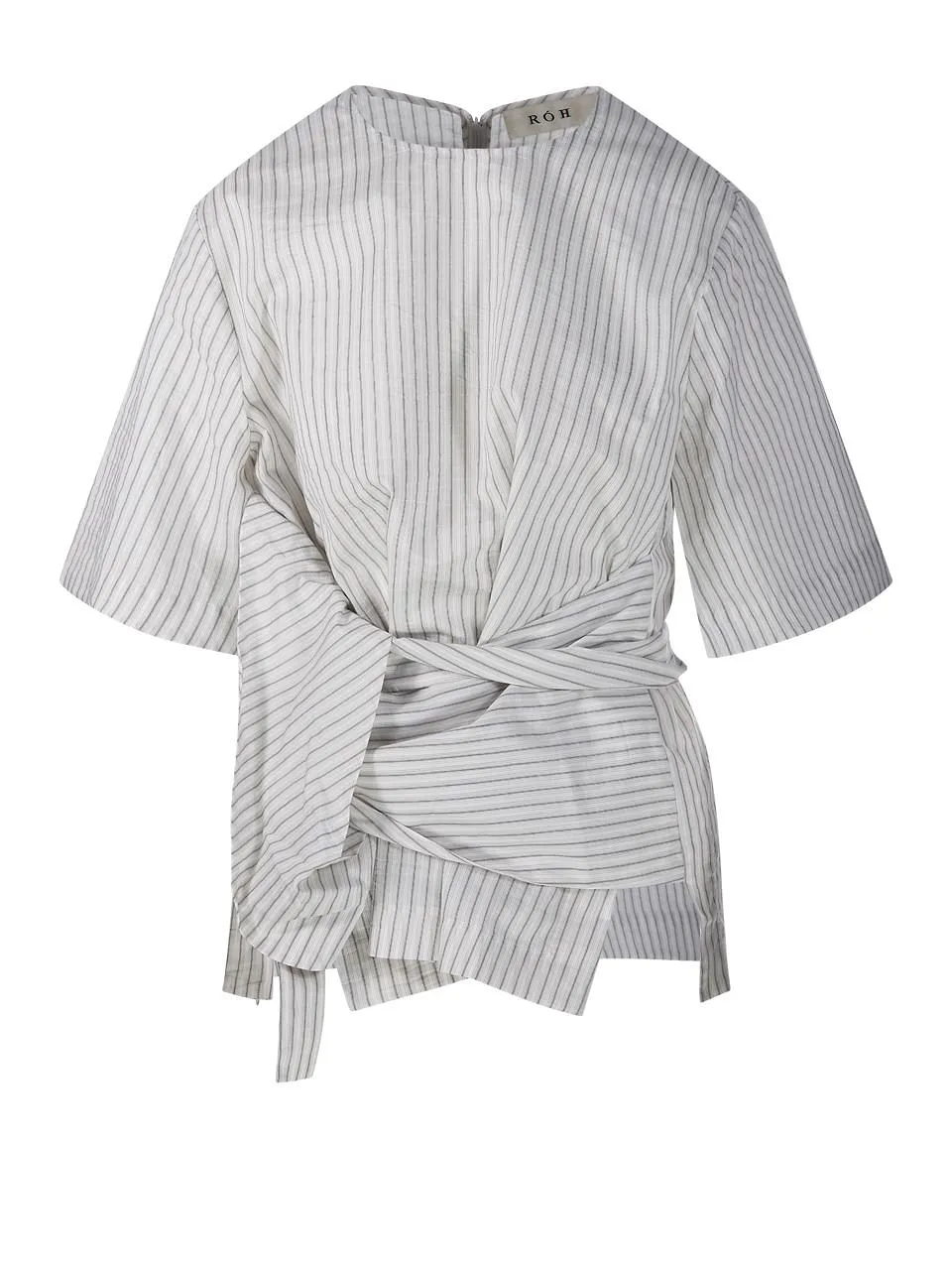 RÓHe Wrap Stripe Top