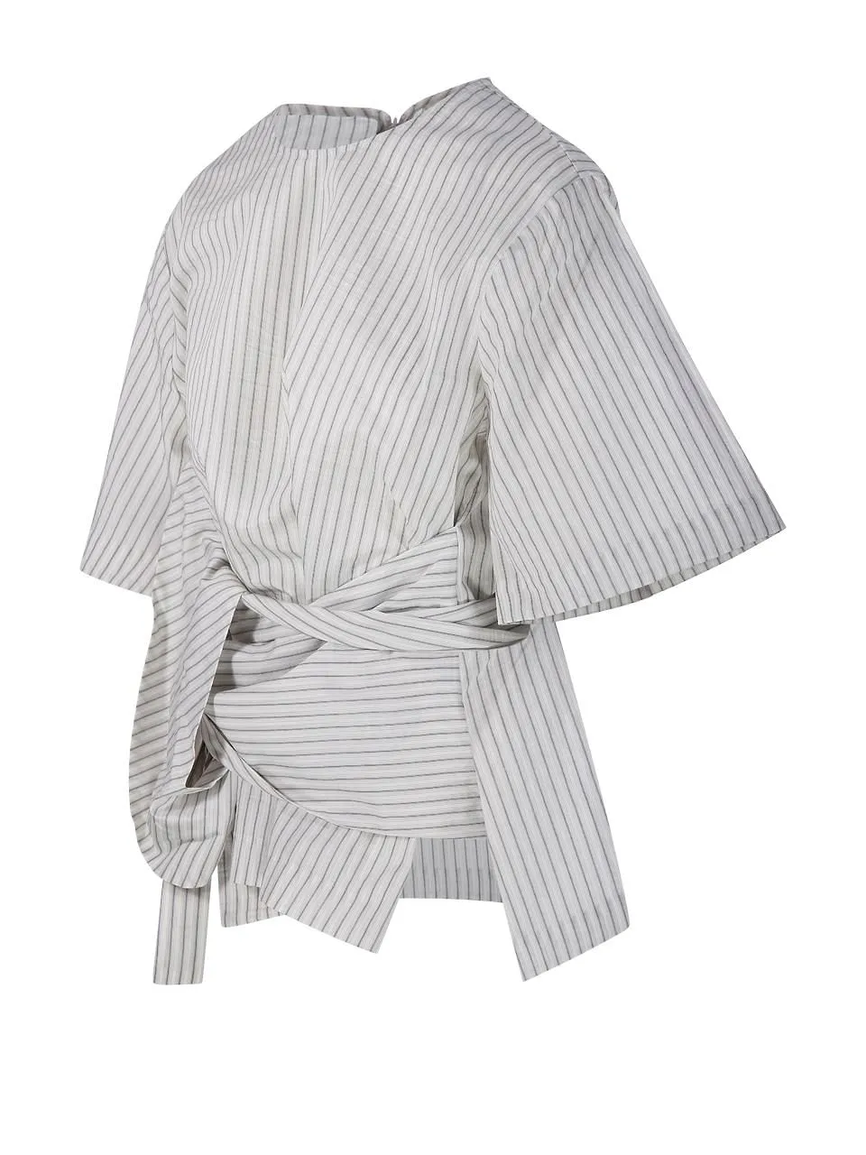 RÓHe Wrap Stripe Top
