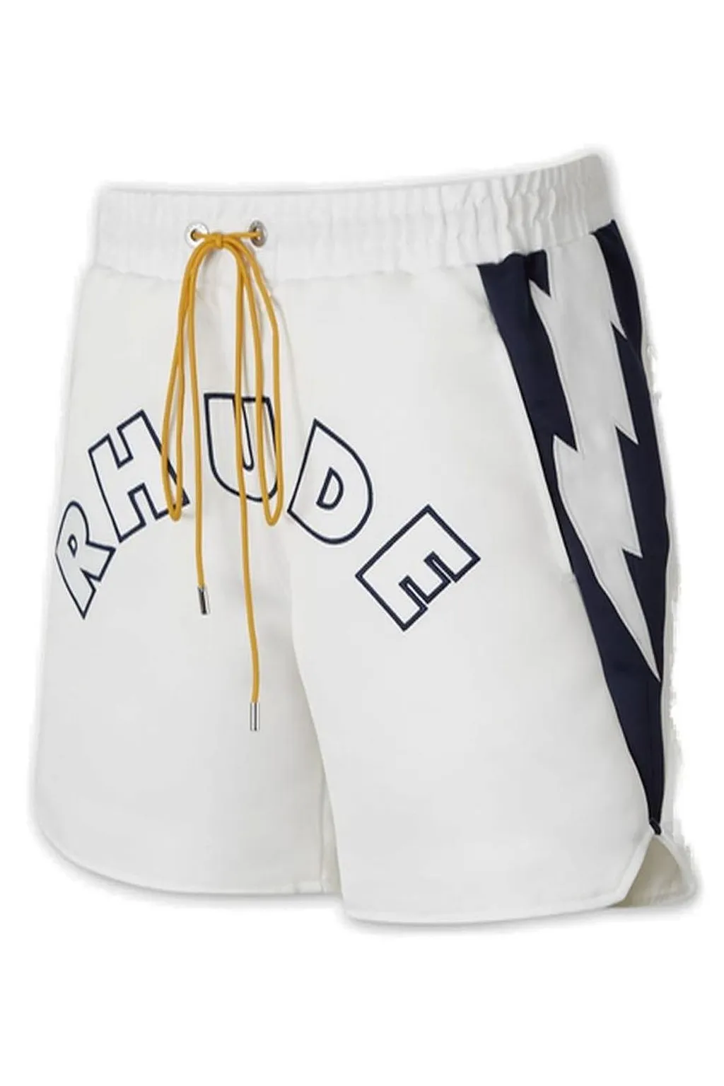 Rhude Logo Printed Drawstring Lightning Shortrs