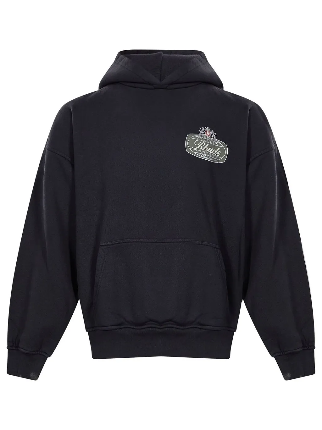 Rhude Logo Printed Long-Sleeved Hoodie